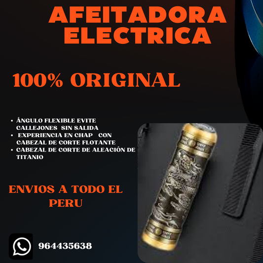 MINI AFEITADORA ELÉCTRICA PROFESIONAL